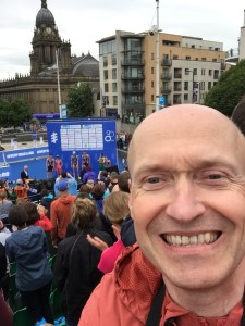 Richard in front of the podium